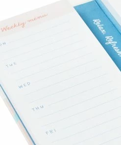 Hallmark Weekly Menu And Grocery List Memo Pad Set In Folio -Department Store Shop Menu and Shopping List Memo Pad Set in Folio 1HWJ3804 05