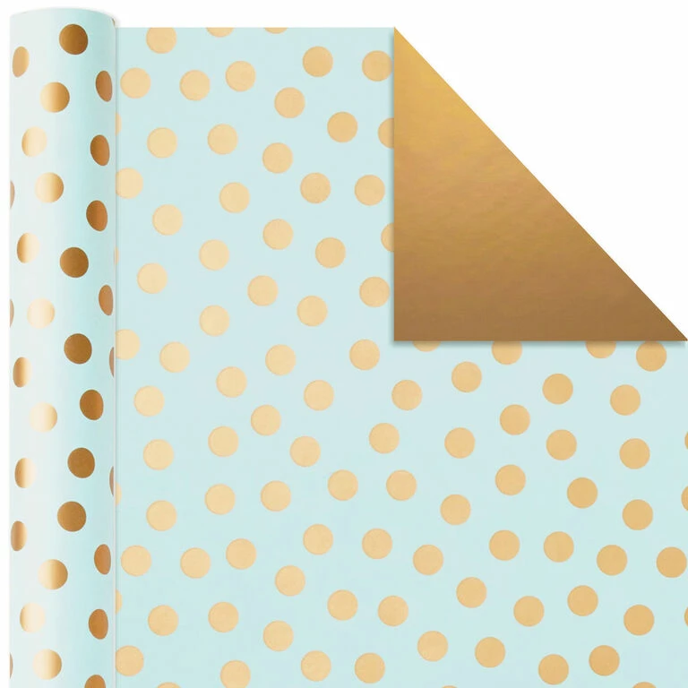 Hallmark Metallic Shimmer 3-Pack Reversible Wrapping Paper, 120 Sq. Ft. Total 6 Hallmark Metallic Shimmer 3-Pack Reversible Wrapping Paper, 120 Sq. Ft. Total - Image 6