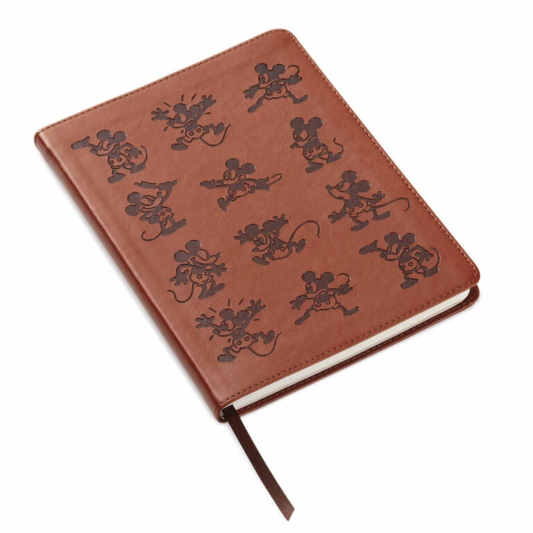 Hallmark Disney Mickey Mouse Brown Faux Leather Journal 1 Hallmark Disney Mickey Mouse Brown Faux Leather Journal