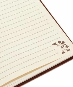 Hallmark Disney Mickey Mouse Brown Faux Leather Journal 11 Hallmark Disney Mickey Mouse Brown Faux Leather Journal -Department Store Shop Mickey Mouse Drawings Brown Faux Leather Notebook 5HWJ6940 06
