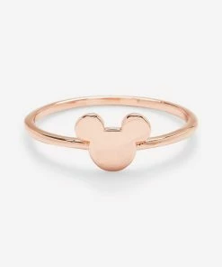 Pura Vida Delicate Mickey Mouse Rose Gold Ring, Size 6