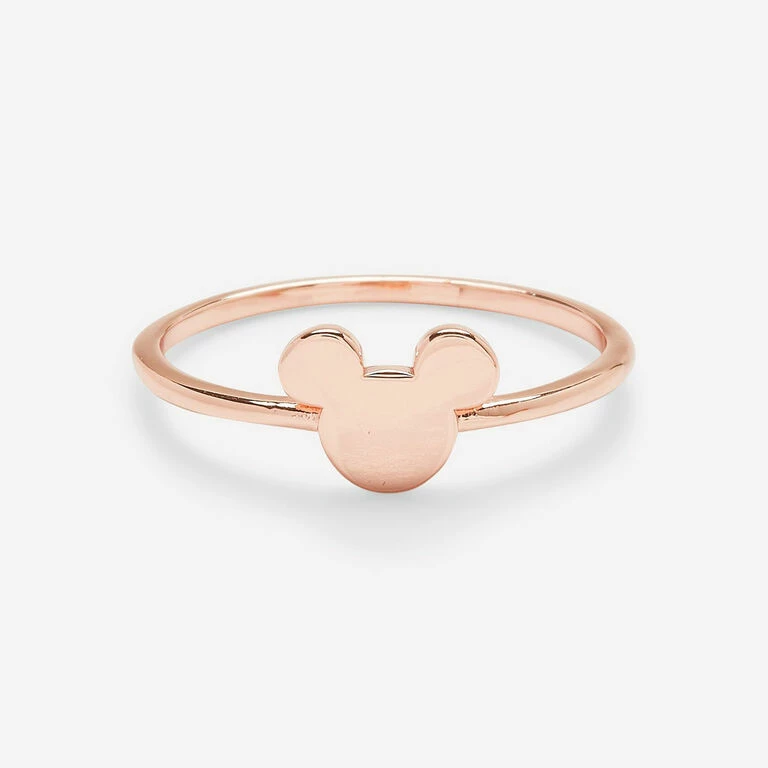 Pura Vida Delicate Mickey Mouse Rose Gold Ring, Size 6 1 Pura Vida Delicate Mickey Mouse Rose Gold Ring, Size 6