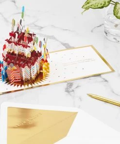 Hallmark Disney Mickey Mouse Cake 3D Pop-Up Birthday Card -Department Store Shop Mickey Mouse and Pluto Cake 3D PopUp Birthday Card 1499LAD2724 06