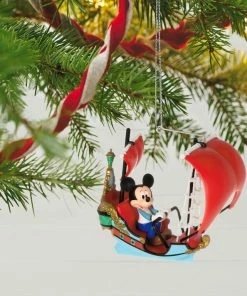 Hallmark Disney Peter Pan's Flight Off To Never Land! Ornament -Department Store Shop Mickey Peter Pan Pirate Ship Keepsake Ornament 2199QXD6569 02