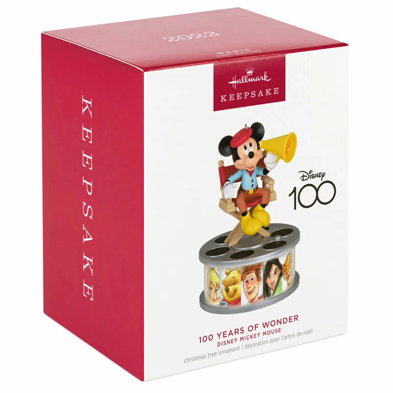 Hallmark Disney 100 Years Of Wonder Director Mickey Mouse Ornament With Light And Sound 4 Hallmark Disney 100 Years Of Wonder Director Mickey Mouse Ornament With Light And Sound - Image 4