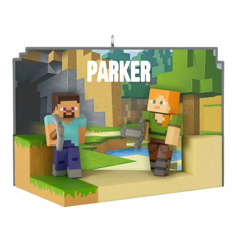 Hallmark Minecraft My World Personalized Ornament 1 Hallmark Minecraft My World Personalized Ornament
