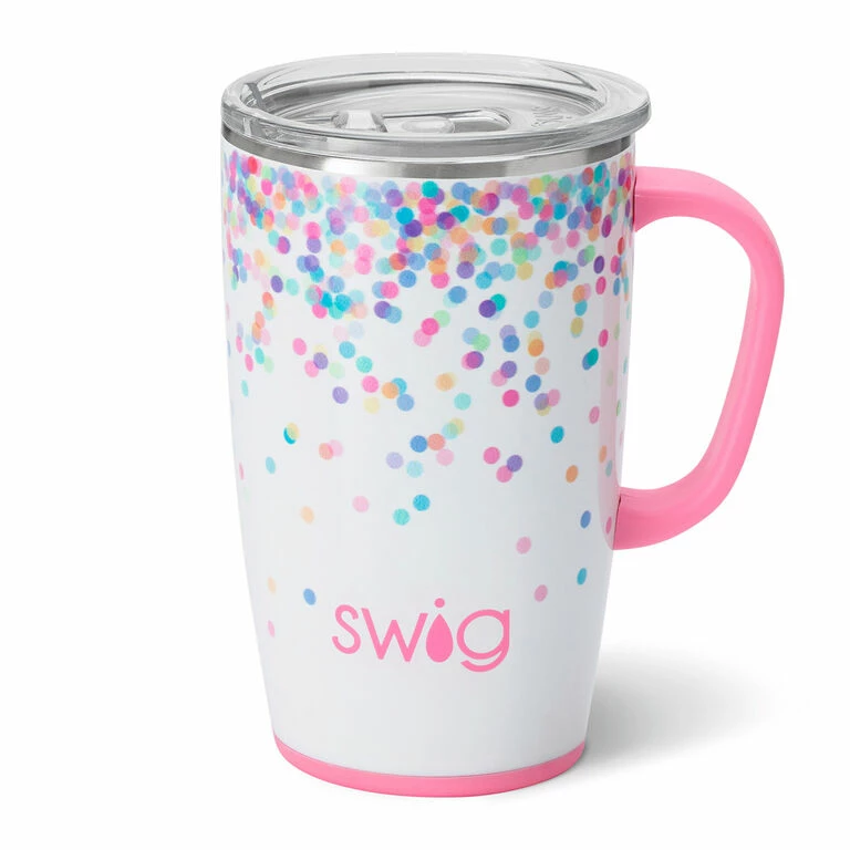 Swig Confetti Stainless Steel Travel Mug, 18 Oz. 1 Swig Confetti Stainless Steel Travel Mug, 18 Oz.