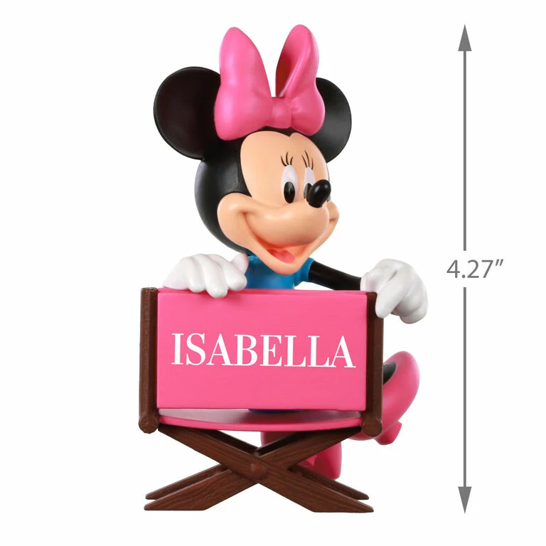Hallmark Disney Minnie Mouse In Director's Chair Personalized Ornament 3 Hallmark Disney Minnie Mouse In Director's Chair Personalized Ornament - Image 3
