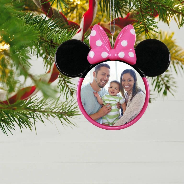 Hallmark Disney Minnie Mouse Ears Silhouette Personalized Photo Ornament 2 Hallmark Disney Minnie Mouse Ears Silhouette Personalized Photo Ornament - Image 2