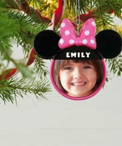 Hallmark Disney Minnie Mouse Ears Silhouette Text And Photo Personalized Ornament -Department Store Shop Minnie Mouse Ears TextPhoto Personalized Ornament 2499QHE1963B2 02
