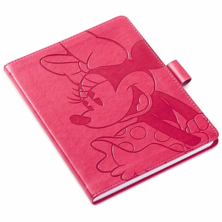 Hallmark Minnie Mouse Pink Faux Leather Notebook 1 Hallmark Minnie Mouse Pink Faux Leather Notebook