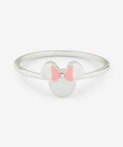 Pura Vida Delicate Minnie Mouse Silver Ring, Size 6