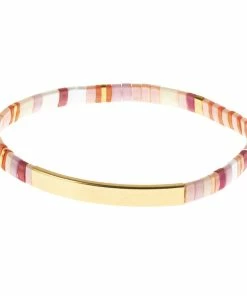 Pink Brave Good Karma Miyuki Bracelet