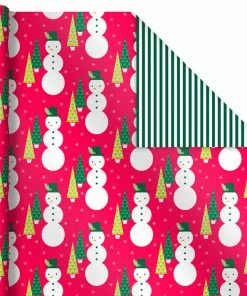 Hallmark Mod Holiday 3-Pack Reversible Wrapping Paper Assortment, 120 Sq. Ft. -Department Store Shop Mod Holiday Assorted Reversible Wrapping Paper 5JXW1072 05
