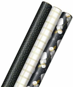 Hallmark Modern Holiday 3-Pack Wrapping Paper Assortment, 120 Sq. Ft.