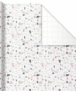 Hallmark Modern Muted 3-Pack Wrapping Paper, 55 Sq. Ft. Total 11 Hallmark Modern Muted 3-Pack Wrapping Paper, 55 Sq. Ft. Total -Department Store Shop Modern Muted 3Pack Wrapping Paper Rolls 5EWR6369 04