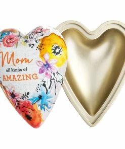 Amazing Mom Art Heart Trinket Box, 3.5" -Department Store Shop Mom All Kinds of Amazing HeartShaped Trinket Box 1003480350 03