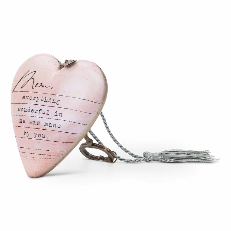 Demdaco Mom Dear You Art Heart Sculpture, 3.5" 2 Demdaco Mom Dear You Art Heart Sculpture, 3.5" - Image 2