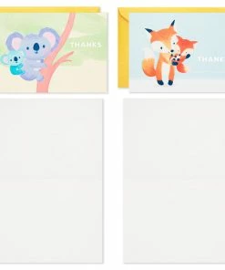Hallmark Mom And Baby Animal Assortment Blank Thank-You Notes, Pack Of 48 10 Hallmark Mom And Baby Animal Assortment Blank Thank-You Notes, Pack Of 48 -Department Store Shop Mom and Baby Animal Assortment Blank ThankYou Notes 5STZ1134 03
