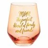 Hallmark Mom, The Perfect Blend Stemless Wine Glass 14 Oz.