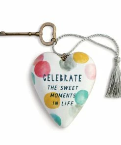 Demdaco Moments In Life Art Heart With Key Stand