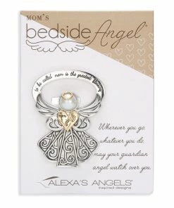 Roman Mom's Bedside Angel, 2.5" H -Department Store Shop Moms Bedside Angel With Faux Pearl Accents 223131 02