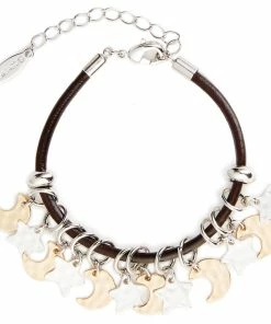 Moon And Star Giving Collection Bracelet