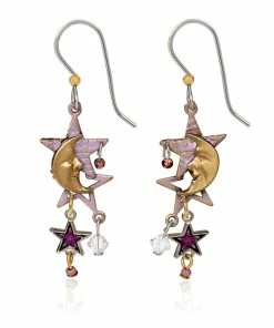 Silver Forest Celestial Cascade Mixed Metal Drop Earrings