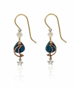 Silver Forest Delicate Skyscape Cascade Mixed Metal Drop Earrings