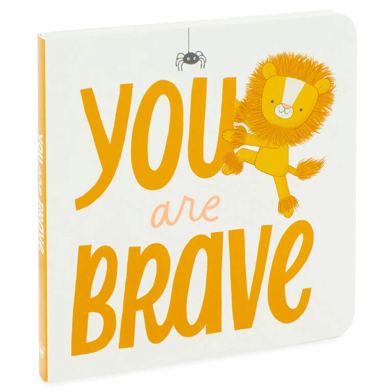 Hallmark MopTops Lion Stuffed Animal With You Are Brave Board Book 4 Hallmark MopTops Lion Stuffed Animal With You Are Brave Board Book - Image 4