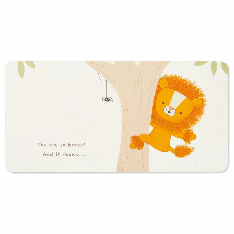 Hallmark MopTops Lion Stuffed Animal With You Are Brave Board Book 6 Hallmark MopTops Lion Stuffed Animal With You Are Brave Board Book - Image 6
