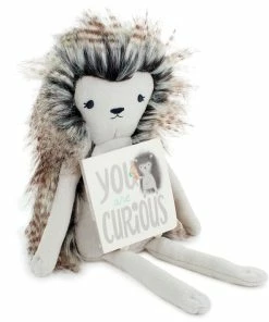 Hallmark MopTops Porcupine Stuffed Animal With You Are Curious Board Book