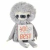Hallmark MopTops Sloth Stuffed Animal With You Are The Best Board Book