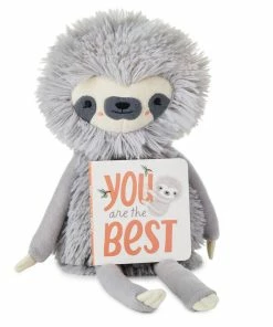 Hallmark MopTops Sloth Stuffed Animal With You Are The Best Board Book