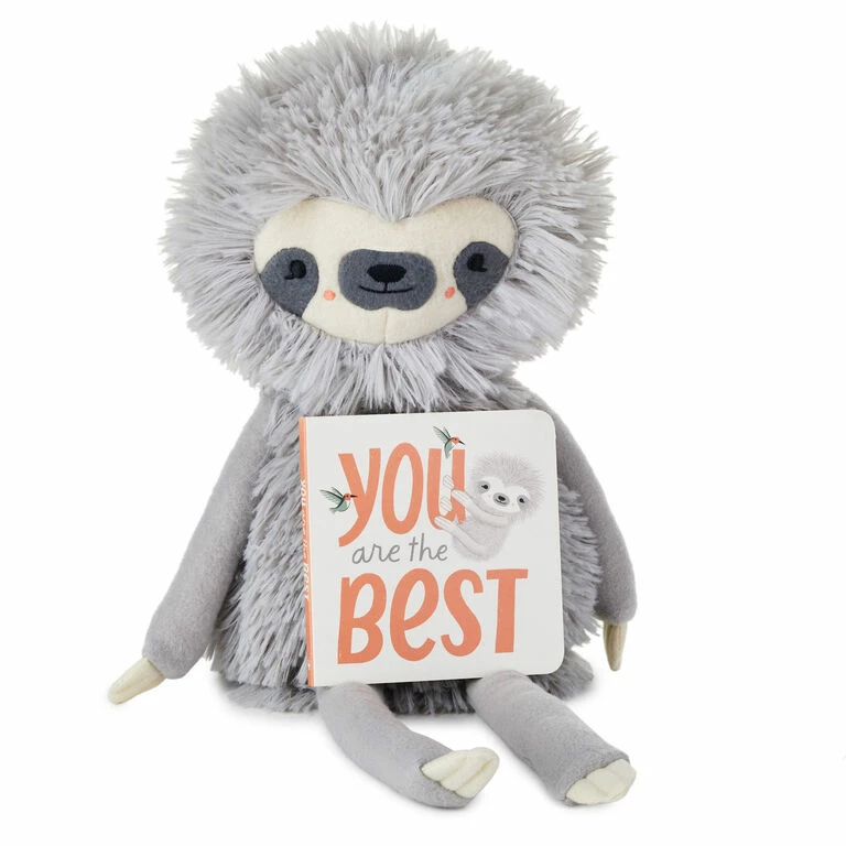 Hallmark MopTops Sloth Stuffed Animal With You Are The Best Board Book 1 Hallmark MopTops Sloth Stuffed Animal With You Are The Best Board Book