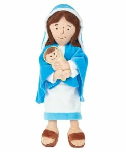 Hallmark Mother Mary Holding Baby Jesus Stuffed Doll, 12.75"