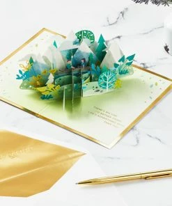 Hallmark Love Sharing Life's Adventure With You 3D Pop-Up Love Card 13 Hallmark Love Sharing Life's Adventure With You 3D Pop-Up Love Card -Department Store Shop Mountains and Trees 3D PopUp Love Card 1299LAD2890 06