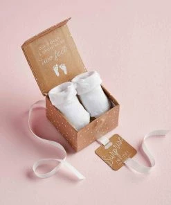 Mud Pie Baby Socks Pregnancy Announcement Box 5 Mud Pie Baby Socks Pregnancy Announcement Box -Department Store Shop Mud Pie Baby Announcement Socks in Gift Box 10640004 03