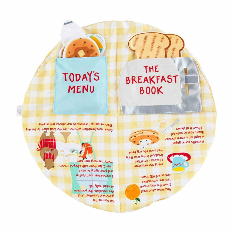 Mud Pie Breakfast Interactive Cloth Baby Book 2 Mud Pie Breakfast Interactive Cloth Baby Book - Image 2