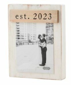 Mud Pie Est. 2023 Magnetic Wooden Block Frame