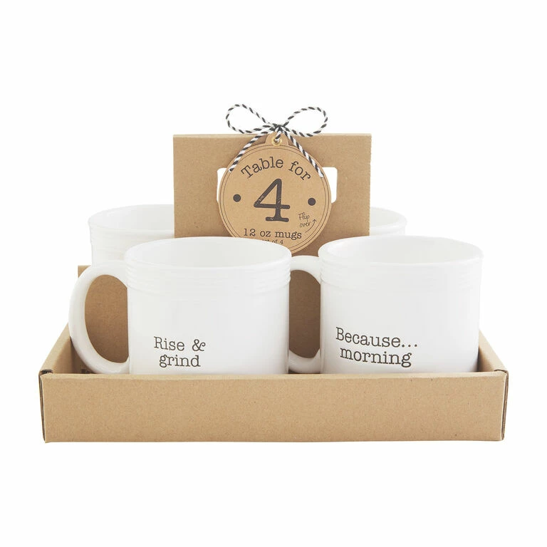 Mud Pie Funny Mugs, Set Of 4 2 Mud Pie Funny Mugs, Set Of 4 - Image 2