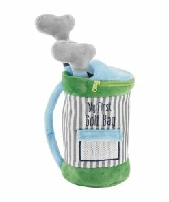 Mud Pie My First Golf Bag Plush Play Set, 5 Pieces