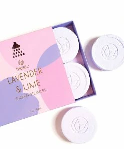 Musee Lavender And Lime Shower Steamers, Set Of 4