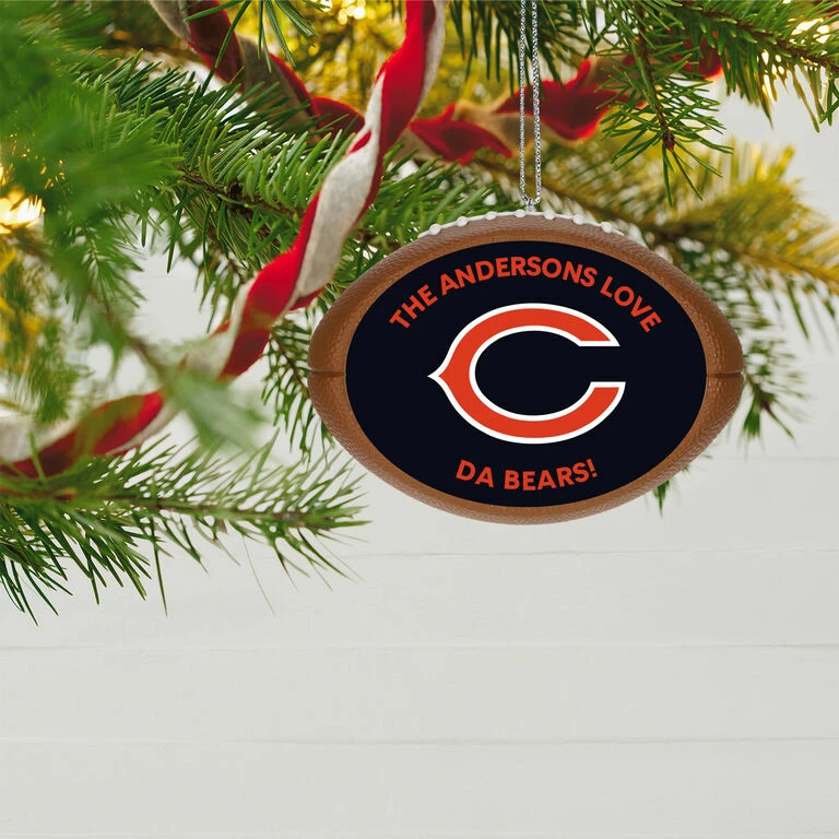 Hallmark NFL Football Chicago Bears Text Personalized Ornament 2 Hallmark NFL Football Chicago Bears Text Personalized Ornament - Image 2
