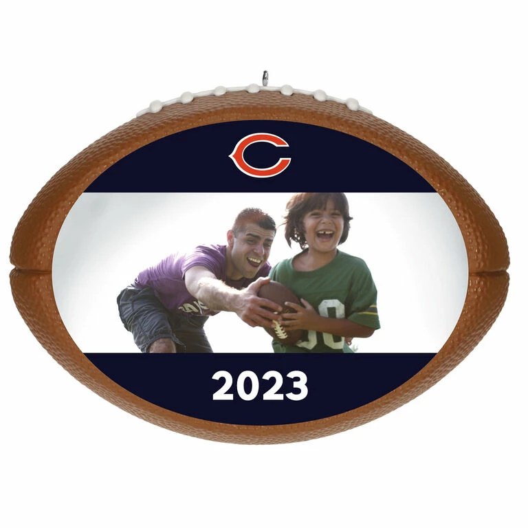 Hallmark NFL Football Chicago Bears Text And Photo Personalized Ornament 1 Hallmark NFL Football Chicago Bears Text And Photo Personalized Ornament