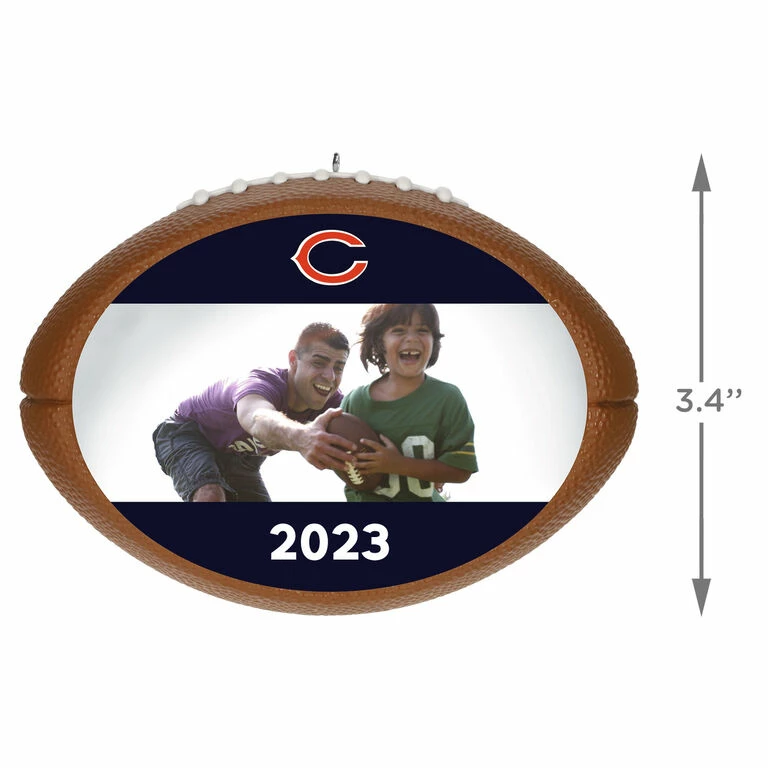 Hallmark NFL Football Chicago Bears Text And Photo Personalized Ornament 3 Hallmark NFL Football Chicago Bears Text And Photo Personalized Ornament - Image 3