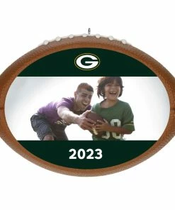 Hallmark NFL Football Green Bay Packers Text And Photo Personalized Ornament