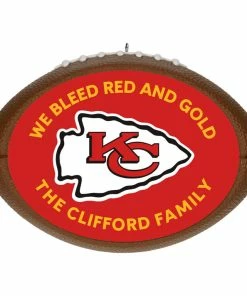Hallmark NFL Football Kansas City Chiefs Text Personalized Ornament
