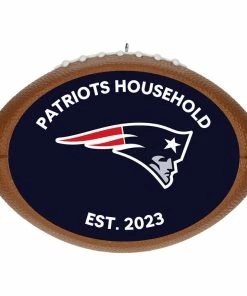 Hallmark NFL Football New England Patriots Text Personalized Ornament