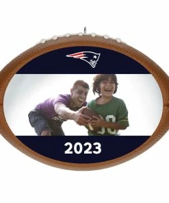 Hallmark NFL Football New England Patriots Text And Photo Personalized Ornament